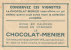 CHROMO  Image Chocolat MENIER   ANVERS  Hotel De Ville N° 58 - Menier