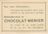 CHROMO  Image Chocolat MENIER  HONGRIE  EDELENY   Le Chateau  N° 317 - Menier