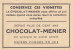 CHROMO  Image Chocolat MENIER  DANEMARK   COPENHAGUE  Statue Frederic V  N° 502 - Menier