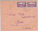ALGERIE - 1940 - YVERT N° 117 X2 Sur LETTRE De TIXTER CACHET HEXAGONAL ! => GENEVE CROIX-ROUGE (SUISSE) - - Storia Postale