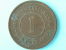 1877 STRAITS SETTLEMENTS - 1 CENT / KM 9 ( Uncleaned Coin / For Grade, Please See Photo ) !! - Kolonies