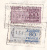 IMPOT Du TIMBRE Algérie 150fr Violet + 80fr Bleu - Traite Alger 15 Février 1958 - Caisse Nationale Des Marchés - Other & Unclassified