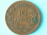 1869 BB - 10 LEPTA - KM 43 ( Uncleaned Coin - For Grade, Please See Photo ) ! - Griechenland