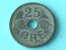 1944 - 25 ORE / KM 823.2a ( Uncleaned Coin / For Grade, Please See Photo ) !! - Danemark