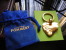 SUPERBE PORTE CLEFS CHAMPAGNE POMMERY FORME DE COEUR DORE DANS SON GOUSSET EN TISSU RARE - Key-rings