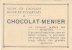 CHROMO  Image Chocolat MENIER  WIEMAR  Hotel De Ville  N° 600 - Menier