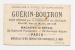 Chromo Dorée Chocolat Guérin Boutron Imp. Champenois Paris Ombres Fortune Vient Dormant Sommeil Lit Angelot Ange A12-03 - Guérin-Boutron