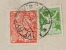 CARTE DE CORRESPONDANCE POSTEE DE TCHECOSLOVAQUIE EN 1923 -TIMBRE DE 50 ET DE 100 - Lettres & Documents