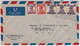 INDIA - 1947 - ENVELOPPE COMMERCIALE Par AVION De BOMBAY Pour NEW-YORK (USA) - - 1936-47 Koning George VI