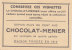 CHROMO  Image Chocolat MENIER   Caube  LA PFALZ    N° 539 - Menier