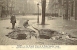 75  PARIS  E LA GRANDE CRUE DE LA SEINE JANVIER 1910 EFFONDREMENT D´UN EGOUT Bd HAUSSMANN  15 - Inondations De 1910