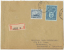 Bel Affranchissement 6.30 Recommandée Vers Le Danemark (enveloppe Réparée, Voir Scan) 1947 - Briefe U. Dokumente
