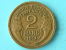 1933 - 2 Franc / KM 886 ( Uncleaned - For Grade, Please See Photo ) ! - Autres & Non Classés