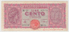 Italy 100 Lire 1944 "F+" P 75a 75 A - 100 Lire