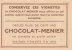 CHROMO  Image Chocolat MENIER  VIENNE Le Temple D' Auguste   N° 386 - Menier