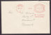 Deutsches Reich Shipsmail Schiffspost M/S Boringia HAMBURG Meter Stamp Cover 8097 R. LUDOLPHS Schiffsmakler 1937 Denmark - Frankeermachines (EMA)