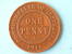 1911 - ONE PENNY / KM 23 ( Uncleaned Coin / For Grade, Please See Photo ) !! - Penny