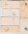 RHONE - 1830/1850 - 6 LETTRES Avec CORRESPONDANCES De VILLEFRANCHE Sur SAONE Avec DIVERS CACHETS Et TAXES - 1801-1848: Precursores XIX