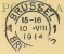 Entier Met Stempel ANTWERPEN  Op10/08/1914 Naar BRUXELLES (Schaerbeek)  Op 10/08/1914 (Offensief W.O.I) - Not Occupied Zone