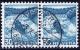 Schweiz 1948 Paar Rheinfall 30Rp. Grünblau Zu#290 Mi#504 Gestempelt - Oblitérés