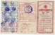 REF LANV3 - CHINE TIMBRES DE LOTERIE SUR CARTE DES ANNEES 1950 - Abarten Und Kuriositäten