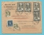 320+337+415 Op Brief Met Stempel CHARLEROI, Naar U.S.A. , Vermeld: Etats-Unis D'Amerique Via Paris-Cherbourg !!!!!! - 1932 Ceres And Mercurius