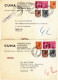 ITALIE - 1961 - 2 LETTRES COMMERCIALES Par EXPRES De TURIN Pour PARIS Avec CACHETS PNEUMATIQUES Au DOS - Posta Espressa/pneumatica