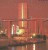 Metrorail Bridge Lighted Up Miami Florida Impressions 1993 - Miami