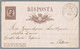 Regno D'Italia - Cartolina Postale Di Risposta Viaggiata Da Marostica Per Padova 1880 - Stamped Stationery