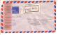 GOOD INDIA " REGISTERED " Postal Cover To USA 1983 - Good Stamped: Asian Games / Stadium - Covers & Documents