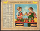 CALENDRIER GF 1959 - La Petite Marchande De Fleurs Et Le Chevalier Servant - Imp Oberthur (calendrier Double) - Grand Format : 1941-60