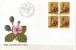 Switzerland,1973. Pro Juventute, Flowers,Fruits,  In 4-er Block,  FDC - Lettres & Documents