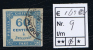 France Taxe Maury  9,  Obl., 1859, 60  C Bleu, Cote &euro; 165, - 1859-1959 Used