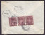 Austria EXPRÉS Label 3-Stripe 3000 Kr Frauenkopf WIEN 1921 Cover To HELLERUP Danemark (2 Scans) - Storia Postale