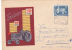 AGRICULTURE TRACTOR CEREALS,VERY RARE COVER WITH ADITIONAL STAMPS TRACTOR CANCELL FDC,PREMIER JOUR 1961 ROMANIA. - Agriculture