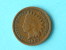 1907 - INDIAN CENT / KM 90a ( Uncleaned - For Grade, Please See Photo ) ! - 1859-1909: Indian Head