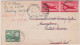 GUYANE BRITANNIQUE + USA -1946 - AFFRANCHISSEMENT MIXTE ENVELOPPE POSTE AERIENNE "AIRMAIL TEST" De NEW YORK à GEORGETOWN - British Guiana (...-1966)