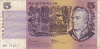 BILLET BANQUE AUSTRALIE,BANK AUSTRALIA,5  DOLLARS,FIVE,1979,numéro QBF 934075 - 1974-94 Australia Reserve Bank (papier)