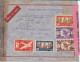 NOUVELLE-CALEDONIE - 1943 - ENVELOPPE Par AVION Avec 2 CENSURES (RARE BANDE DE FERMETURE) De NOUMEA Pour ALGER - Covers & Documents