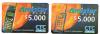 CILE (CHILE) -  CTC STARTEL  (RECHARGE GSM) -  AMISTAR 5000: LOT OF 2 DIFFERENT             - USED  -  RIF. 452 - Chile