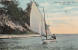 Cleveland Ohio - Sailing Boat - Rocky River - Travelled 1912 - Vintage - 2 Scans - Braun Post Card Co. - Cleveland