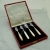 Delcampe - Cartier 4 Forks Set Sterling Silver 925 And Mother Of Pearl - 4 Forchette Argento Massiccio E Madreperla - Vintage - Argenteria