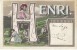 Large Letter ´Henri´ French Man´s Name, C1900s Vintage Postcard - Nombres