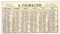 Chromo Ancien .**** A Pygmalion  Paris . Chevaux Cavaliers Rivière... Calendrier 6 Premiers Mois De L'année 1884. - Formato Piccolo : ...-1900