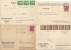 15Ve     LOT DE 8 CARTES POSTALES (POSTKARTE) AVEC TIMBRES ET CACHETS ALLEMAGNE ET 1 ROUMANIE ANNEES 20 /30 /40 - Other & Unclassified