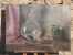 - NATURE MORTE A LA DAME JEANNE . HUILE SUR PANNEAU SIGNEE ET DATEE AU DOS . - Oils