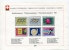 Switzerland 1971 Complete Year  Mi  940-963 (-2 St.)  MH Complete Sets On 7 PTT Cards - Unused Stamps