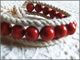 Bracelet Artisanal Corail Sponge Rouge Sur Coton Ficelle  De Magnifiques Perles De 10mm Pour Un Superbe Bracelet! - Armbänder