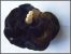 Fibule Pic épingle à Chapeau Rétro En Velours De Soie Dévoré Noir En Tissu Haute-Couture, Elle Mesure Environ 6,5x6x10cm - Brochen
