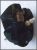 Fibule Pic épingle à Chapeau Rétro En Velours De Soie Dévoré Noir En Tissu Haute-Couture, Elle Mesure Environ 6,5x6x10cm - Brooches